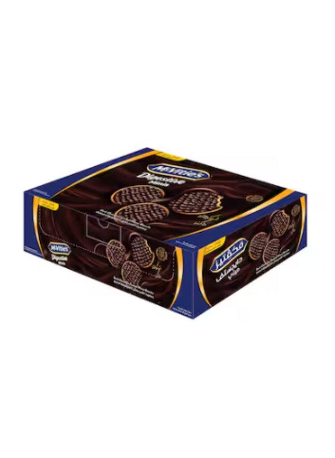 Mcvities McVitie’s Mini Digestive Wheat Biscuits – Dark Chocolate – Pack of 12 - Image 1